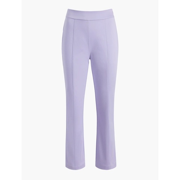 NWT Hill House Lavender Claire Structured Kick Crop Work Pant size L - Picture 5 of 6